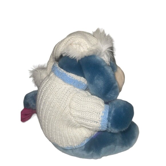 Disney Store Eeyore Snowflake Sweater Winter Holiday Christmas Plush Stuffed Toy - Picture 8 of 16